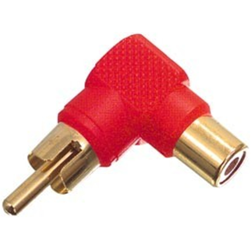 90 ° RCA male Red Red Red Angolar Stero Authority Adapter