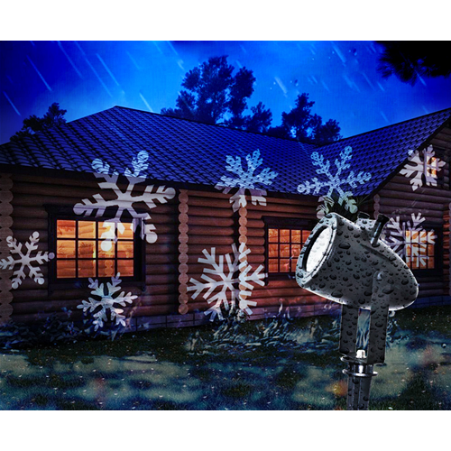 Outdoor light effect with projection Halloween images - Snowflakes - Valentine's Day hearts