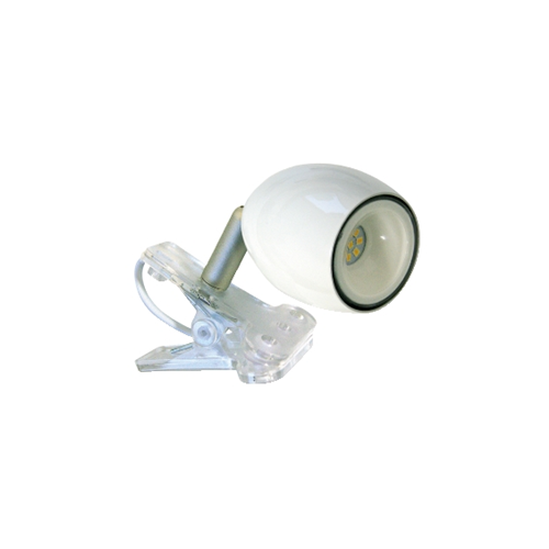 Single LED spotlight with Pinza - White