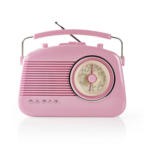 Radio FM | 4.5 W | Maniglia di trasporto | Rosa